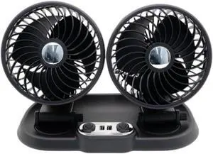 360?left and right adjustment, 180?up and down adjustment, Energy Efficient, car fan, 2 levels of wind speed adjustable, Dual usb interface