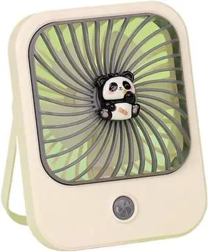 Selling cartoon desktop handheld small fan, portable high wind fan, essential outdoor travel(Grey)
