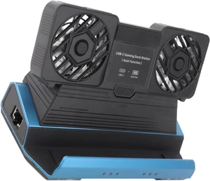 9 in 1 Docking Station, USB C HDMI Interface 4K 60Hz Gigabit Ethernet Console Dock with Dual Cooling Fan, for Steam Deck, for ROG Ally, for Legion Go, for 9 in 1 Docking Station, USB C HDMI Interface 4K 60Hz Gigabit Ethernet Console Dock with Dual Cooling Fan, for Steam Deck, for ROG Ally, for Legion Go, for