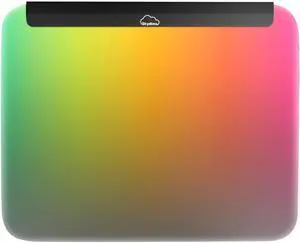 Illuminated Gaming Mouse Mat, Fully Illuminated RGB Gaming Mouse Pad, LED Gaming Pad for Mouse and Keyboard, Chasing Light Mouse Pad, Detachable USB Cable, 18pcs Lights, 14 * 12inches