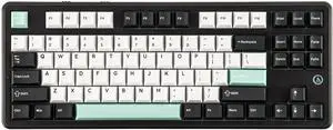 MechLands AJAZZ AK870 V2 TKL Gasket Mechanical Keyboard, BT5.0/2.4GHz/USB-C Wireless Gaming Keyboard with 10000mAh Battery, RGB Backlits, 5-Layer Padding, NKRO for Win/Mac (Black Green)