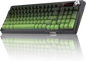 Kutethy KY95 98% Wireless Gasket RGB Gaming Keyboard,3-Modes 95 Keys Hot-Swap Mechanical Keyboard,Dedicated Knob Control on-Screen Display,Side Printed PBT Keycaps,Tactile Pre-lubed 3.0 Brown Switch