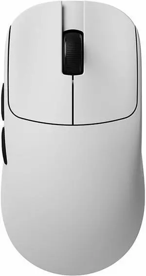 ATKGEAR VXE MAD R Ultra-Lightweight Wireless Gaming Mouse  36g, PAW3395/3950 Optical Sensor, Dual 1K/8K Polling, Nordic 52840, Wired & 2.4GHz, Ice-Feel Coating (MAD R Major +, White)