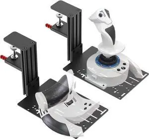Desk Mount Compatible with Thrustmaster T - Flight Hotas One, T - Flight Hotas 4, T - Flight Hotas X, T.Flight Stick X, Sol-R2 HOSAS, Farmstick, TCA Quadrant Boeing Edition and so on (2 Pack)