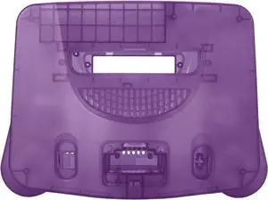 Carrying Storage Case for N64, Protective Shell for N64 Game Console, ABS Sturdy Professional Replacement Shell, Retro Video Game Console Case (Transparent)