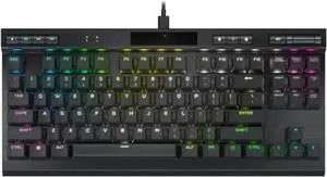 FOR-enkeyless Optical-Mechanical Gaming Keyboard (OPX RGB Keyswitches, PBT Double-Shot Keycaps, Detachable USB) - Black