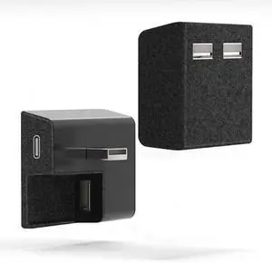 YONZEE Glovebox USB Hub for Tesla Model Y Juniper 2025 Model 3 2025-2024- ABS Flocking USB Flash Drive Docking Station for Charging Data Transmission