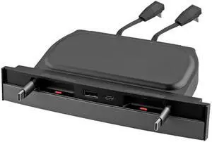 EYPINS USB Hub Suitable for Tesla,Retractable Hub Docking Station for Tesla Model 3/Y 2021-2023,Fast Charge Cable Adapter,2pcs Type-C Retractable Cables,Center Console USB Hub Interior