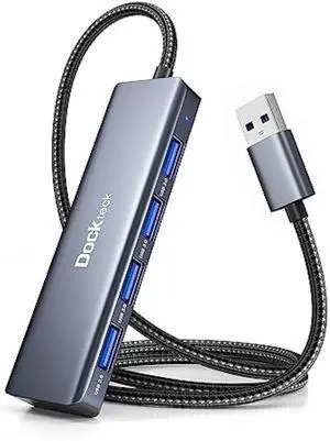 USB Hub, Dockteck 4-Port USB 3.0 Splitter, Aluminum 2ft USB Extender Compatible with MacBook,XPS, Surface Pro,Mac mini/Pro, iMac, Mouse, Keyboard, Flash Drive, HDD,Camera, and More USB Hub, Dockteck 4-Port USB 3.0 Splitter, Aluminum 2ft USB Extender Compatible with MacBook,XPS, Surface Pro,Mac mini/Pro, iMac, Mouse, Keyboard, Flash Drive, HDD,Camera, and More