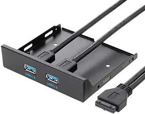 2 Ports USB 3.0 Front Panel Floppy Disk Bay 20 Pin Hub Bracket