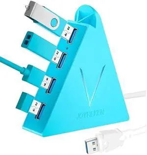 USB 3.0 Hub,4 Port USB Hub Tower,2ft Cable USB Splitter for Laptop, PC, Xbox One, PS4, PS5, iMac, Surface Pro, XPS, Desktop, Flash Drive, Mobile HDD (Blue) USB 3.0 Hub,4 Port USB Hub Tower,2ft Cable USB Splitter for Laptop, PC, Xbox One, PS4, PS5, iMac, Surface Pro, XPS, Desktop, Flash Drive, Mobile HDD (Blue)
