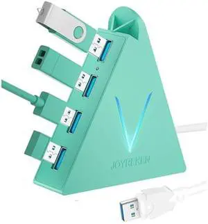 USB 3.0 Hub,4 Port USB Hub Tower,2ft Cable USB Splitter for PC, Xbox One, PS4, PS5, iMac, Surface Pro, XPS, Laptop, Desktop, Flash Drive, Mobile HDD (Green) USB 3.0 Hub,4 Port USB Hub Tower,2ft Cable USB Splitter for PC, Xbox One, PS4, PS5, iMac, Surface Pro, XPS, Laptop, Desktop, Flash Drive, Mobile HDD (Green)