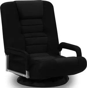 Gaming Chair Multipurpose Floor Gaming Chair for Playing Video Games, TV, Reading w/Armrest Lumbar Support & 6 Adjustable Postion Backrest for Adults, Black Gaming Chair Multipurpose Floor Gaming Chair for Playing Video Games, TV, Reading w/Armrest Lumbar Support & 6 Adjustable Postion Backrest for Adults, Black