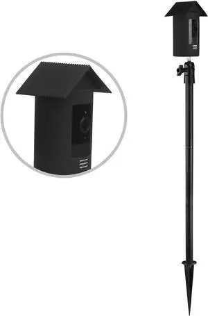 HOLACA Spike Pole Mount Ground Stake and Weatherproof Silicone Skin for Ring Stick Up Cam Battery HD Security Camera, Suitable for Stake into Soft Ground