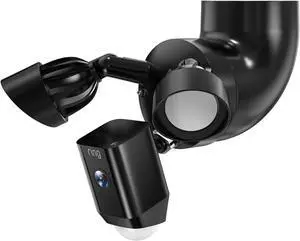 Eave Mount for Ring Floodlight Cam Wired Plus/Pro, Blink Wired Floodlight Camera, Ring Smart Lighting Floodlight Wired, Wyze Floodlight Camera v2/Pro, and Roku Floodlight Camera - Black