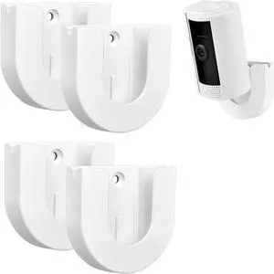 4 Pack Adhesive Wall Mount for Ring Indoor Cam(2nd Gen and 1st Gen), Strong Stick On - Easy to Install, No Tools Needed, No Mess, No Drilling, Strong Adhesive Mount(Camera is not Included)