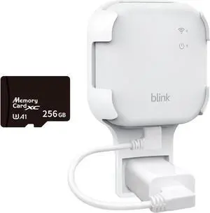 256GB MicroSD Card & Wall Mount for Blink Sync Module XR with Short Cable  Declutter, Save Space, and Effortlessly Enhance Security(1 Pack)