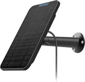 4W Solar Panel Charging Charger Compatible with Arlo Pro 3/Pro 4/Pro 5S 2K/Ultra/Ultra 2 /Go 2 only, 13.1ft Waterproof Charging Cable, IP65 Weatherproof Secure Wall Mount(1-Pack)