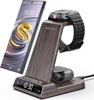 Wireless Charger for Samsung, Android Charger for Samsung Galaxy S25 Ultra | Charging Station for Samsung Phones, Galaxy Watch, Galaxy Buds. (Not for Apple Watch; Nightstand Charger, Adapter Included) Wireless Charger for Samsung, Android Charger for Samsung Galaxy S25 Ultra | Charging Station for Samsung Phones, Galaxy Watch, Galaxy Buds. (Not for Apple Watch; Nightstand Charger, Adapter Included)