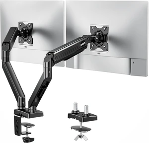 Gas Spring Dual Monitor Arm VESA Mount Stand for 17-32" Screens Gas Spring Dual Monitor Arm VESA Mount Stand for 17-32" Screens