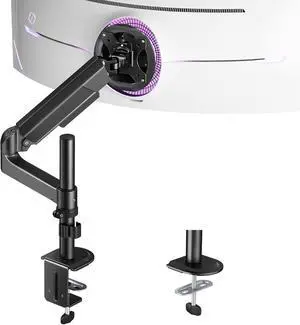 ARES WING Single Monitor Mount - Ultrawide Monitor Arm for 40 34 32 27 Inch Heavy Duty Curved Screen Up to 26.4 lbs with Clamp/Grommet Desk Mount, 75/100 Vesa Mount, Black ARES WING Single Monitor Mount - Ultrawide Monitor Arm for 40 34 32 27 Inch Heavy Duty Curved Screen Up to 26.4 lbs with Clamp/Grommet Desk Mount, 75/100 Vesa Mount, Black