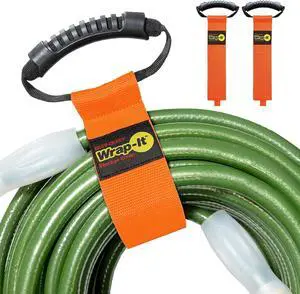 Easy-Carry Wrap-It Storage Straps - 28 (2-Pack) Blaze Orange Heavy-Duty Hook and Loop Cord Carrying Strap, Hanger, and Organizer with Handle for Pool Hoses, Garden Hoses, Cords, Cables and More Easy-Carry Wrap-It Storage Straps - 28 (2-Pack) Blaze Orange Heavy-Duty Hook and Loop Cord Carrying Strap, Hanger, and Organizer with Handle for Pool Hoses, Garden Hoses, Cords, Cables and More