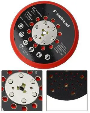 6 Inch/150mm Sanding Pad Medium Hook And Loop Multi-Hole Spares For Bosch RSM6045 For Fine Sanding And Lacquer Repair Work