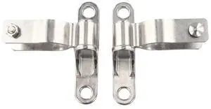 2 Pack 1-3/8 Inch 304 Stainless Steel Gate Hinge Heavy Duty Fence Hinges For 1-3/8" OD Pipesposts With A 5/8" Male Pin