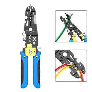Electrician 29 in 1 Pliers Tool for Wire Stripping Crimping Cutting with Standard Holes and Ergonomic Rubber Handle