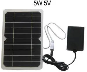 5W 5V Solar Oxygenator Portable Solar Powered Oxygen Pump For Fish Tanks Home Improvement Accessory