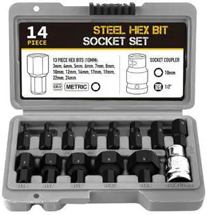 3-24 Mm Socket Set Hex Bit Head For Ratchet Wrench 1/2 Inch Drive Screwdriver For Hand Tools Wrenches Accessory In Stock