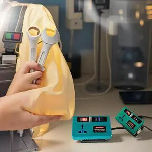 Lithium Inverter Adapter DC18V/21V to AC 220V Power Supply 150W with Display and LED Lights for Dayi