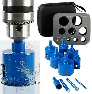 10PCS Electric Dry Drill Bit For Tile Marble Porcelain Granite Stoare 6-50mm For Power Tools Drill Bits Accessory In Stock