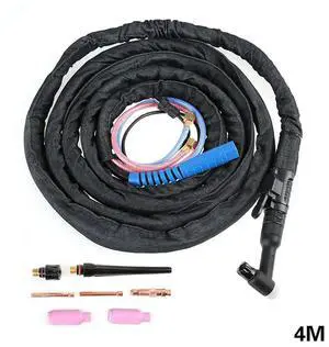 4M Cable WP18 Tig Agon Welding Torch Set Water Cooled Nut Connector Kit For Test Measurement Tool Accessory