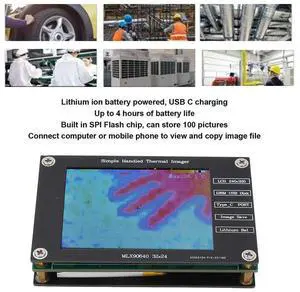 Thermal Imager Infrared Camera Digital Handheld Portable 2.8in LCD Screen For Test Measurement Tool Accessory Wholesale