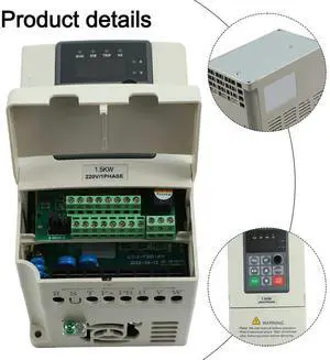Variable Frequency Drive 1Phase 220V Input 3Phase 220V Output 1.5KW AC Converter For Power Tool Accessory