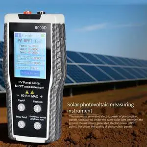 800W 2.8-inch Solar Panel Tester Multimeter, 9000D Photovoltaic Analyzer For Test Measurement Tool Accessory