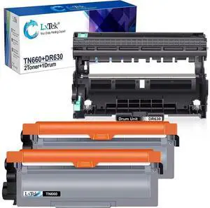 LxTek Compatible Toner Cartridge & Drum Unit Replacements for Brother TN660 TN630 TN-660 DR630 High Yield to use with HL-L2300D HL-L2320D HL-L2340DW HL-L2360DW(2 Toner Cartridges, 1 Drum Unit, 3 Pack) LxTek Compatible Toner Cartridge & Drum Unit Replacements for Brother TN660 TN630 TN-660 DR630 High Yield to use with HL-L2300D HL-L2320D HL-L2340DW HL-L2360DW(2 Toner Cartridges, 1 Drum Unit, 3 Pack)