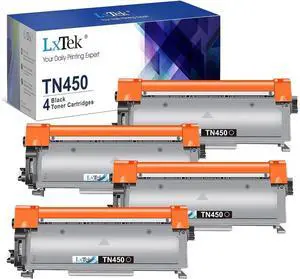LxTek Compatible Toner Cartridge Replacement for Brother TN-450 TN450 TN420 to compatible with MFC-7360N DCP-7065DN IntelliFax 2840 2940 MFC-7860DW MFC-7460DN HL-2270DW MFC7240 Printer (Black, 4 Pack) LxTek Compatible Toner Cartridge Replacement for Brother TN-450 TN450 TN420 to compatible with MFC-7360N DCP-7065DN IntelliFax 2840 2940 MFC-7860DW MFC-7460DN HL-2270DW MFC7240 Printer (Black, 4 Pack)