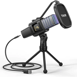 USB Microphone, Cardioid Condenser Computer PC Mic with Tripod Stand, Pop Filter, TC30 USB Microphone, Cardioid Condenser Computer PC Mic with Tripod Stand, Pop Filter, TC30