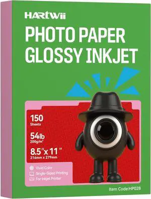 150 Sheets Glossy Inkjet Photo Paper 8.5x11 Inches 54lbs-200Gsm for Inkjet Printers with DYE INK Ideal for Brochure Paper, Flyers Paper Crafting, Chip Bags, Calendars, Menus, Cards 150 Sheets Glossy Inkjet Photo Paper 8.5x11 Inches 54lbs-200Gsm for Inkjet Printers with DYE INK Ideal for Brochure Paper, Flyers Paper Crafting, Chip Bags, Calendars, Menus, Cards