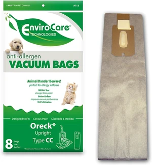 EnviroCare Replacement Vacuum Bags Designed to Fit Oreck Type CC, XL. Fits All XL7, XL21, 2000's, 3000's, 4000's, 8000's, 9000's Series Model Upright Vacuum Cleaners 8 Pack EnviroCare Replacement Vacuum Bags Designed to Fit Oreck Type CC, XL. Fits All XL7, XL21, 2000's, 3000's, 4000's, 8000's, 9000's Series Model Upright Vacuum Cleaners 8 Pack
