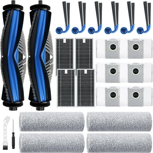 X9 Pro Omni Replacement Parts for Ecovacs Deebot X9 Pro Omni X9 Pro Robotic Vacuum Cleaner Parts with 2 Roller Brush,4 Mop,4 HEAP,6 Dust Bags,6 Side Brushes,1 Screwdrivers,1 Clean Brush X9 Pro Omni Replacement Parts for Ecovacs Deebot X9 Pro Omni X9 Pro Robotic Vacuum Cleaner Parts with 2 Roller Brush,4 Mop,4 HEAP,6 Dust Bags,6 Side Brushes,1 Screwdrivers,1 Clean Brush