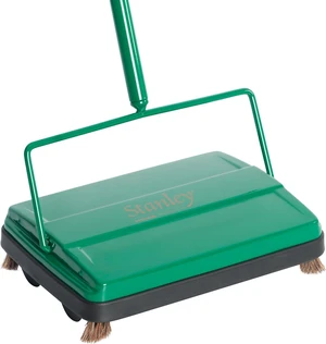 Stanley Home Products Electrostatic Carpet & Floor Sweeper - Heavy Duty Lightweight Floor Cleaner - Suitable for Smooth Floors and Low Pile Rugs & Carpeting No Electricity Needed (Forest Green) Stanley Home Products Electrostatic Carpet & Floor Sweeper - Heavy Duty Lightweight Floor Cleaner - Suitable for Smooth Floors and Low Pile Rugs & Carpeting No Electricity Needed (Forest Green)