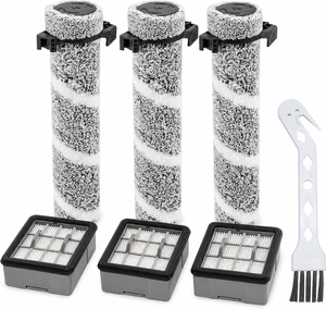 Replacement Parts Kit for Bissell Crosswave Omniforce Edge, Multi-Surface Hard Floor Cleaner, Includes 3 H13 Filters, 3 Brush Rolls, 1 Clean Brush, Compare to Part 1640897,1640066 Replacement Parts Kit for Bissell Crosswave Omniforce Edge, Multi-Surface Hard Floor Cleaner, Includes 3 H13 Filters, 3 Brush Rolls, 1 Clean Brush, Compare to Part 1640897,1640066