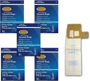 EnviroCare Replacement Micro Filtration Vacuum Cleaner Dust Bags for Eureka Sanitaire Style LS 5700 and 5800 Series Uprights 15 Pack EnviroCare Replacement Micro Filtration Vacuum Cleaner Dust Bags for Eureka Sanitaire Style LS 5700 and 5800 Series Uprights 15 Pack
