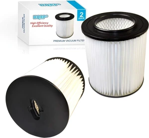 HQRP 2-pack 7" Filter compatible with Dirt Devil Pro 390, 590, 690, 890, 990, Platinum Force 299e H-P Central Vacuum Systems, 8106-01 Replacement HQRP 2-pack 7" Filter compatible with Dirt Devil Pro 390, 590, 690, 890, 990, Platinum Force 299e H-P Central Vacuum Systems, 8106-01 Replacement