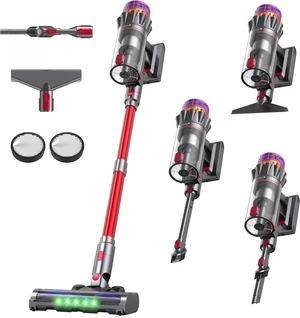 Cordless Stick Vacuum Cleaner, 600W 55KPA 70Mins for Pet Hair, Carpet, Home Cordless Stick Vacuum Cleaner, 600W 55KPA 70Mins for Pet Hair, Carpet, Home