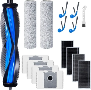 Accessories Kit for ECOVACS DEEBOT T80 Omni / X8 OMNI / X8 Pro OMNI Robot Vacuum Cleaner, 1 Main Brush, 4 Filters, 2 Mopping Roller, 4 Side Brushes, 4 Dust Bags, 1 Cleaning Brush Accessories Kit for ECOVACS DEEBOT T80 Omni / X8 OMNI / X8 Pro OMNI Robot Vacuum Cleaner, 1 Main Brush, 4 Filters, 2 Mopping Roller, 4 Side Brushes, 4 Dust Bags, 1 Cleaning Brush