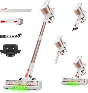 Cordless Vacuum Cleaner, 500W/40Kpa Vacuum Cleaners for Home, Stick Vacuum Cordless with LED Display, Anti-Tangle & Wall Mount, 8 in 1 Lightweight Vacuum for Hard Floors Pet Hair(Gold) Cordless Vacuum Cleaner, 500W/40Kpa Vacuum Cleaners for Home, Stick Vacuum Cordless with LED Display, Anti-Tangle & Wall Mount, 8 in 1 Lightweight Vacuum for Hard Floors Pet Hair(Gold)